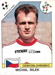 Cromo Michal Bilek - FIFA World Cup Italia 1990 - Panini