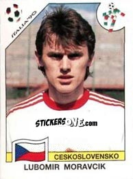 Sticker Lubomir Moravcik - FIFA World Cup Italia 1990 n. 89 - Panini