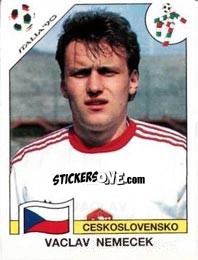 Sticker Vaclav Nemecek - FIFA World Cup Italia 1990 n. 90 - Panini