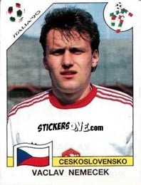 Figurina Vaclav Nemecek - FIFA World Cup Italia 1990 - Panini