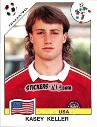 Sticker Kasey Keller - FIFA World Cup Italia 1990 - Panini