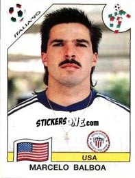 Sticker Marcelo Balboa - FIFA World Cup Italia 1990 n. 99 - Panini