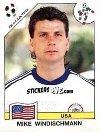 Sticker Mike Windischmann - FIFA World Cup Italia 1990 - Panini