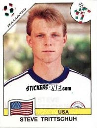 Sticker Steve Trittschuh - FIFA World Cup Italia 1990 - Panini