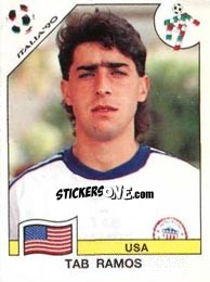 Sticker Tab Ramos - FIFA World Cup Italia 1990 n. 107 - Panini