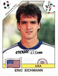 Sticker Eric Eichmann - FIFA World Cup Italia 1990 - Panini