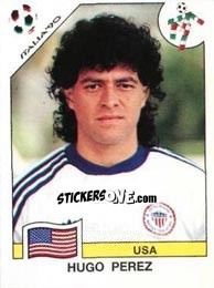 Cromo Hugo Perez - FIFA World Cup Italia 1990 - Panini