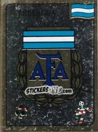 Sticker Asociacion del Futbol Argentino emblem - FIFA World Cup Italia 1990 n. 114 - Panini
