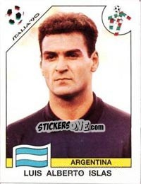 Figurina Luis Alberto Islas - FIFA World Cup Italia 1990 - Panini