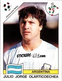 Figurina Julio Jorge Olarticoechea - FIFA World Cup Italia 1990 n. 122 - Panini