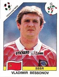Sticker Vladimir Bessonov - FIFA World Cup Italia 1990 n. 137 - Panini