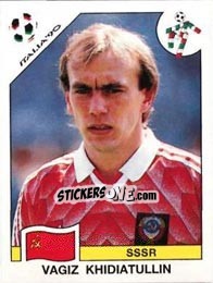 Sticker Vagiz Khidiatullin - FIFA World Cup Italia 1990 - Panini