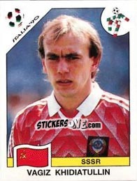 Figurina Vagiz Khidiatullin - FIFA World Cup Italia 1990 - Panini