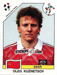 Sticker Oleg Kuznetsov - FIFA World Cup Italia 1990 - Panini