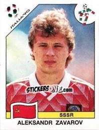 Sticker Aleksandr Zavarov - FIFA World Cup Italia 1990 n. 147 - Panini