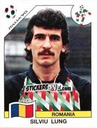 Sticker Silviu Lung - FIFA World Cup Italia 1990 - Panini
