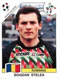 Cromo Bogdan Stelea - FIFA World Cup Italia 1990 - Panini