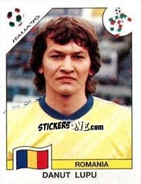 Figurina Danut Lupu - FIFA World Cup Italia 1990 - Panini