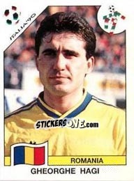 Sticker Gheorghe Hagi - FIFA World Cup Italia 1990 - Panini