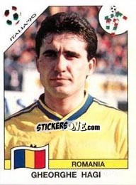 Sticker Gheorghe Hagi - FIFA World Cup Italia 1990 n. 167 - Panini