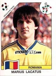 Cromo Marius Lacatus - FIFA World Cup Italia 1990 - Panini