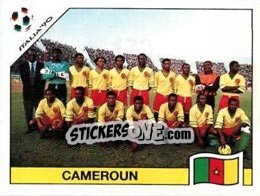 Sticker Team photo Cameroun - FIFA World Cup Italia 1990 n. 172 - Panini