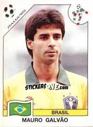 Cromo Mauro Galvao (Mauro Geraldo Galvao) - FIFA World Cup Italia 1990 - Panini