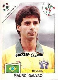 Sticker Mauro Galvao (Mauro Geraldo Galvao) - FIFA World Cup Italia 1990 n. 196 - Panini