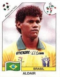 Sticker Aldair (Aldair Mascimento dos Santos) - FIFA World Cup Italia 1990 n. 198 - Panini