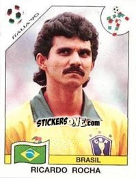 Figurina Ricardo Rocha (Ricardo Roberto Barreto da Rocha) - FIFA World Cup Italia 1990 - Panini