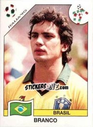 Sticker Branco (Claudio Ibrahim Vaz Leal) - FIFA World Cup Italia 1990 - Panini