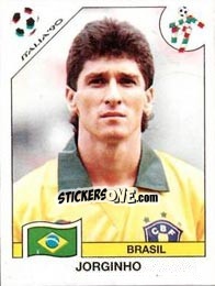 Sticker Jorginho (Jorge de Amorim Campos) - FIFA World Cup Italia 1990 n. 201 - Panini