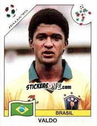 Figurina Valdo (Valdo Candido Filho) - FIFA World Cup Italia 1990 - Panini