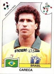 Sticker Careca (Antonio de Oliveira Filho) - FIFA World Cup Italia 1990 n. 207 - Panini