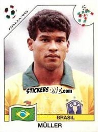 Figurina Muller (Luis Antonio Correa de Costa) - FIFA World Cup Italia 1990 - Panini