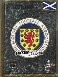 Cromo The Scottish Football Assotiation Ltd. emblem - FIFA World Cup Italia 1990 - Panini
