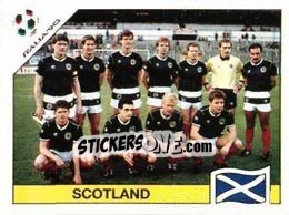 Sticker Team photo Scotland - FIFA World Cup Italia 1990 n. 213 - Panini