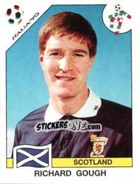 Sticker Richard Gough - FIFA World Cup Italia 1990 n. 214 - Panini