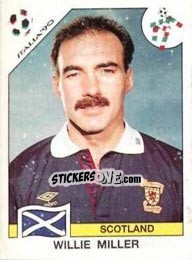 Sticker Willie Miller - FIFA World Cup Italia 1990 n. 215 - Panini