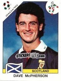 Sticker Dave McPherson - FIFA World Cup Italia 1990 n. 218 - Panini