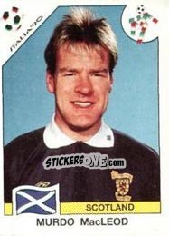 Figurina Murdo MacLeod - FIFA World Cup Italia 1990 - Panini