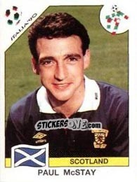 Sticker Paul McStay - FIFA World Cup Italia 1990 - Panini