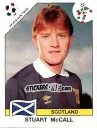 Sticker Stuart McCall - FIFA World Cup Italia 1990 n. 224 - Panini