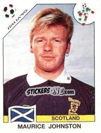 Sticker Maurice Johnston - FIFA World Cup Italia 1990 - Panini