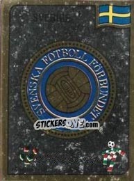 Sticker Svenska Fotbollforbundet emblem - FIFA World Cup Italia 1990 n. 229 - Panini