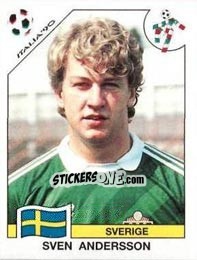 Cromo Sven Andersson - FIFA World Cup Italia 1990 - Panini