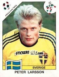 Cromo Peter Larsson - FIFA World Cup Italia 1990 - Panini