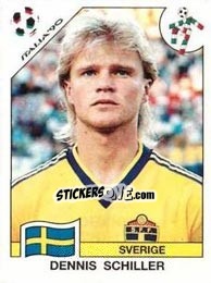Cromo Dennis Schiller - FIFA World Cup Italia 1990 n. 237 - Panini