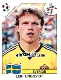 Sticker Leif Engqvist - FIFA World Cup Italia 1990 - Panini