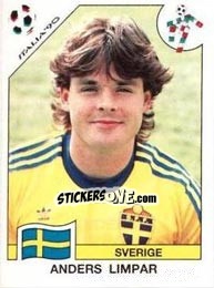 Figurina Anders Limpar - FIFA World Cup Italia 1990 - Panini